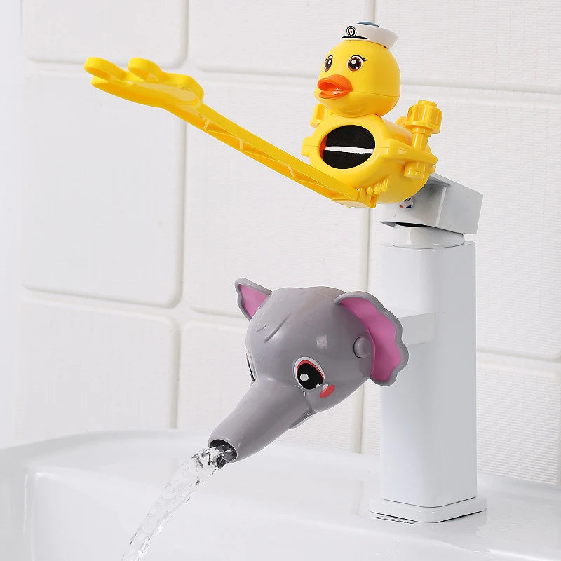 Children Cartoon Faucet Extender Bath Toys Kids Hand Washing in Bathroom Sink Accessories Baby Toys For Bathroom Water-Saving