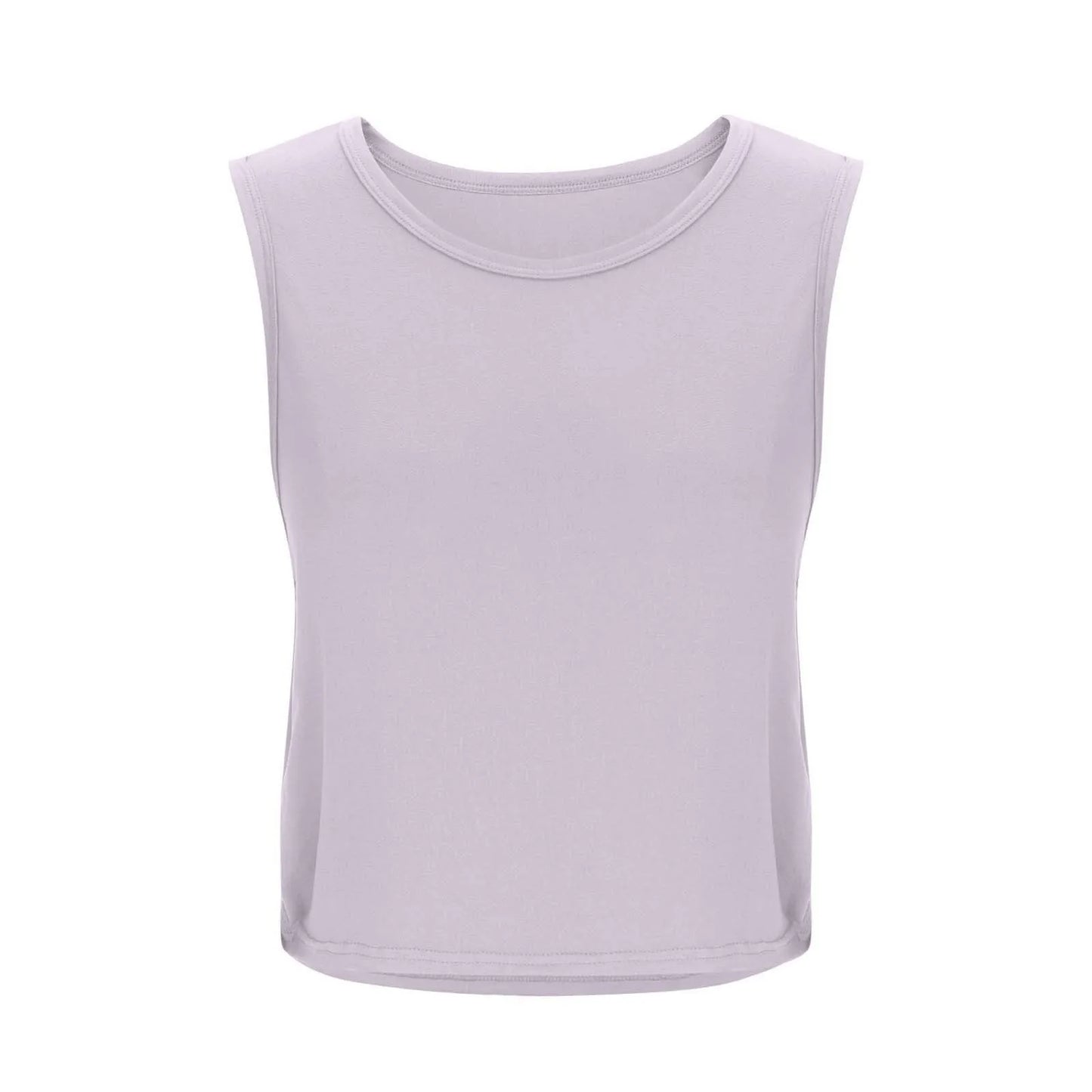 Women Sleeveless Yoga Tops Athletic Vest Breathable Blouse Cover Up Gym Workout Cool T-Shirt Running Short Tank Crop Top