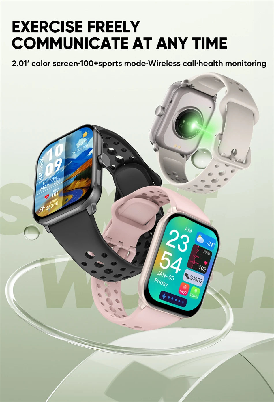 Watch 5 Smart Watch Men HD AMOLED Screen Fitness Tracker Heart Rate Bluetooth Call GPS Track Waterproof Sports SmartWatch Women