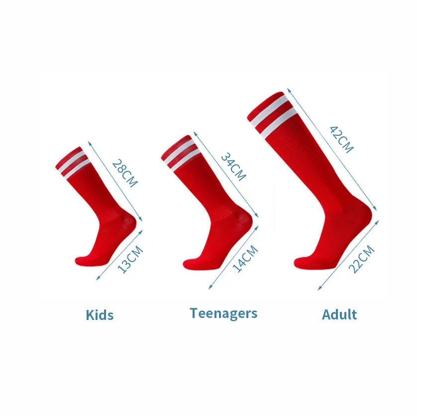 White Black Stripes Football Soccer Socks For Men Teenages Kids Boys Over the Calf Baseball Rugby Athletic Socks Women Girls