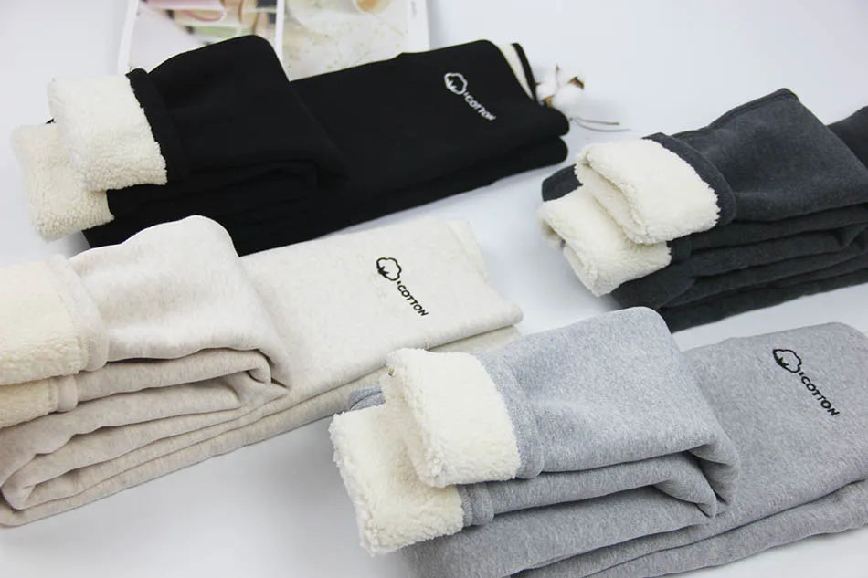Women's Leggings Winter Lamb Cashmere Warm Pants with Fleece Female Legging Slim Tights Cotton Velvet Thermal Leggings for Women
