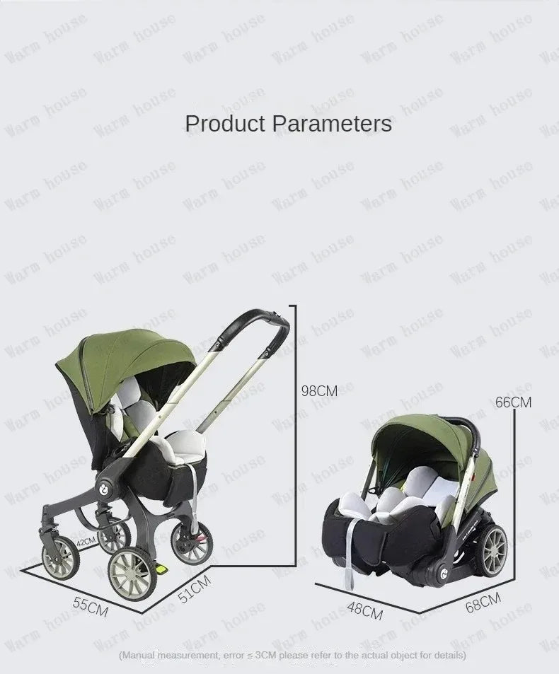 2025 NEW baby stroller 4in1 trolley car seat Multifunctional baby carriage luxury Foldable and portable strollers