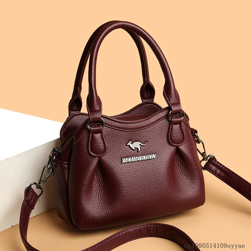 Luxury Women's Tote PU Leather Soft Crossbody Bags Women Designer Handbags High Quality Large Casual Female Messenger Sac