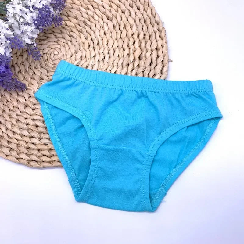 24pcs /Lot Baby Boys Briefs Panties Solid Color Underwears Children Cotton Short  Kids Panties