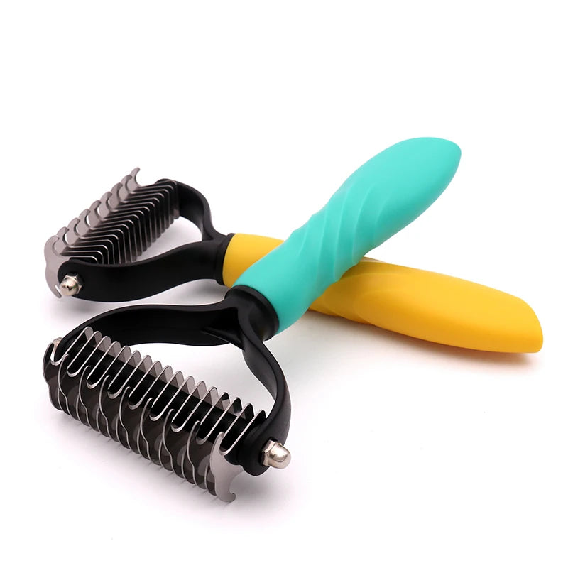 New Arrival Pet Hair Removal Comb Cat Dog Brush Pet Hair Grooming Tool Hair Shedding Combs Pet Fur Trimming Dematting Brushs