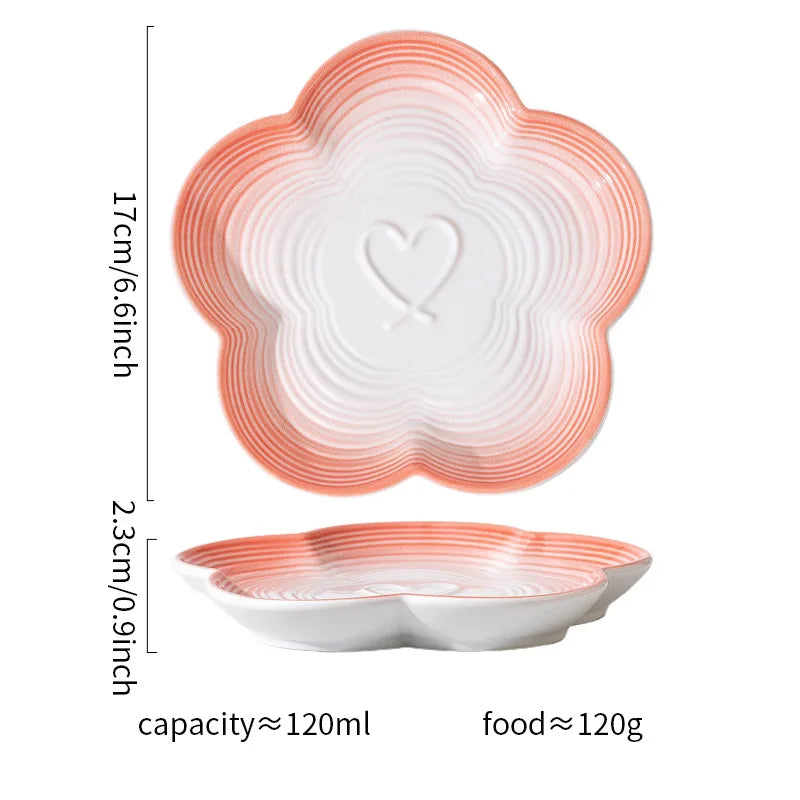 High Aesthetic Ceramic Pet Bowl with Wood Stand, Shallow Dish for Cat Snacks, Cute Bow Knot Pattern, Cat Food Dish,Home Kitchen