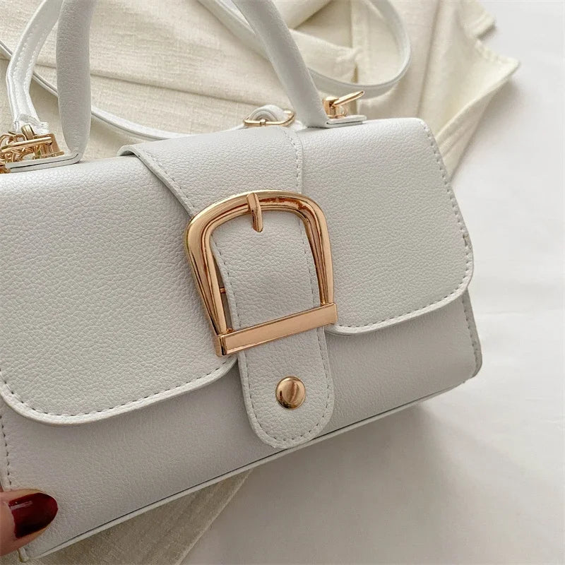 7 Color Pu Leather Ladies Brand Shoulder Bag With Coin Purse Crossbody Small Phone Bag Female Flap Messenger Bag Silver