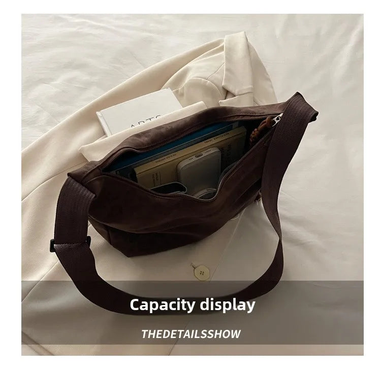 Women Fashion Leopard Print Crossbody Bag Large Capacity Hobo Shoulder Bag for Daily Commuter Multi Pocket Armpit Tote Bag