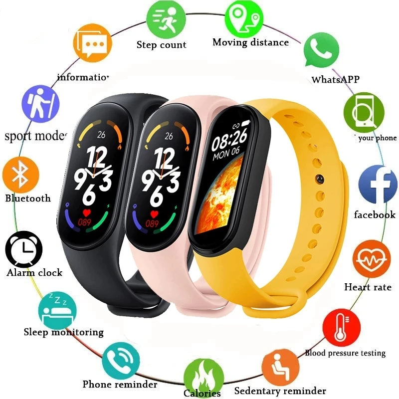 Women Fitness Wrist Watch Men Smartwatch Sport Smart Bracelet Call Message Reminder