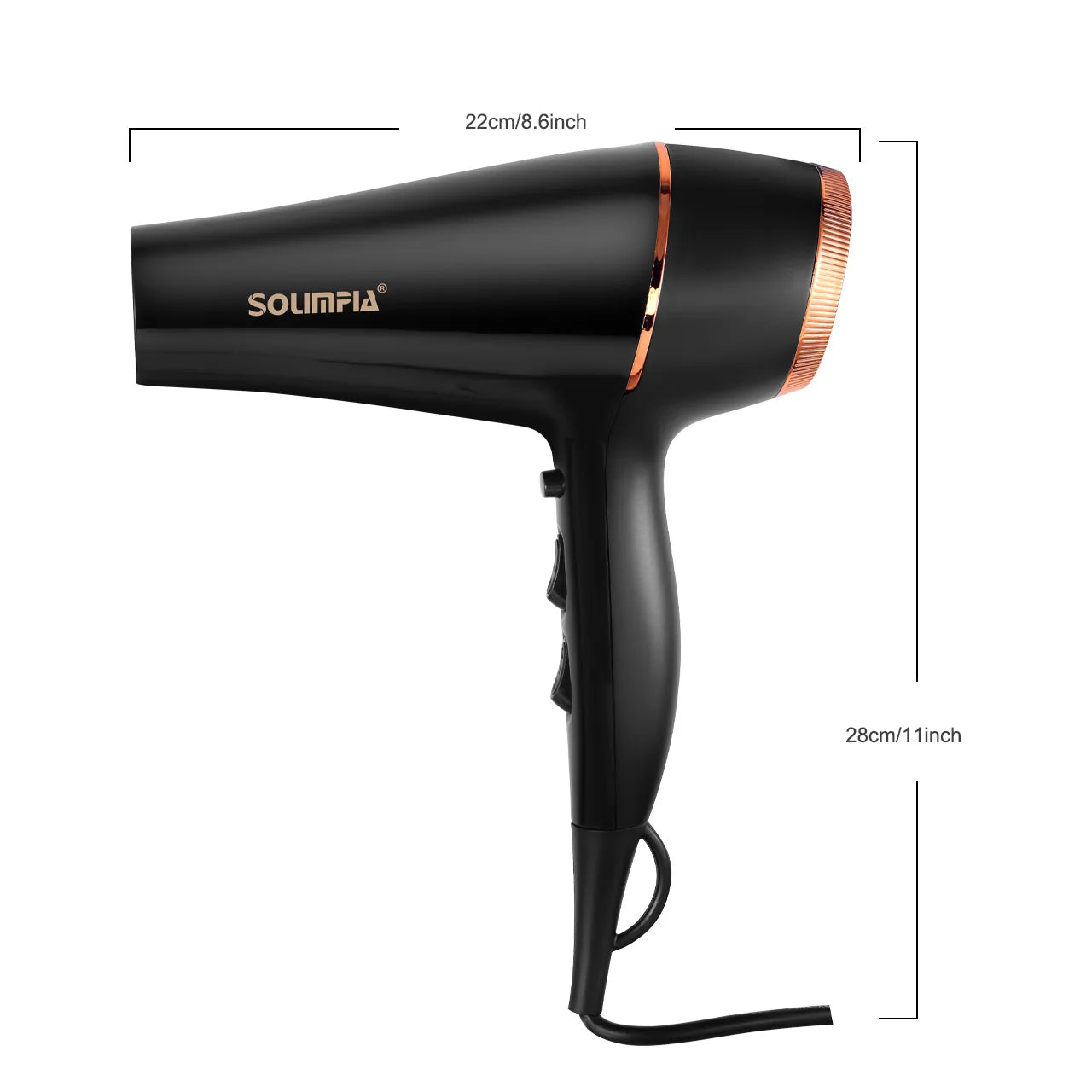 6-Level Professional Hair Dryer Salon Industrial Grade Quick Drying High Temperature Hair Styling Tool Barbecue for Home
