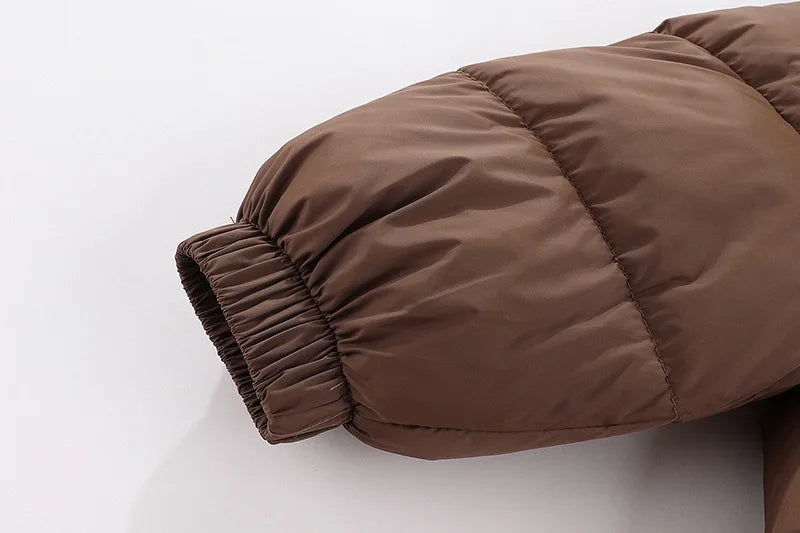 1pcs Boy Girl Coat Baby Winter Thick Down Jackets Kids Warm Plush Thicken Outerwear Clothes Fur Hooded Jacket Children Snowsuit