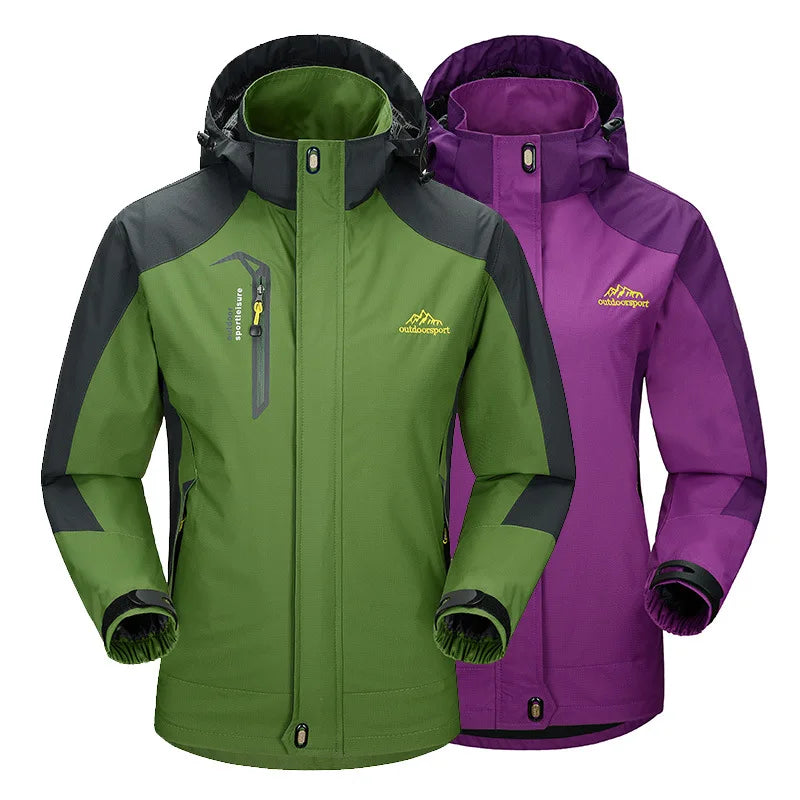 Camping Hiking Jacket Men Autumn Outdoor Sports Coats Climbing Trekking Windbreaker Travel Waterproof Jackets Black