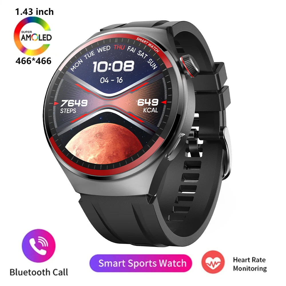2026 New Smart Watch AMOLED HD Full Touch Circular Screen NFC 1.43-inch 466 * 466 GPS Sports Health Monitoring Smart Call Watch