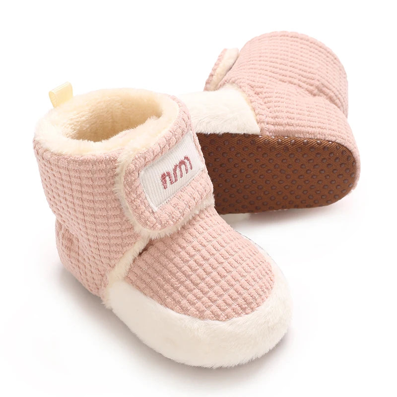 Winter Boots For Baby Boys And Girls Snow Soft Sole Anti Slip And Warm Flat Shoes Baby's First Walking Baby Shoes Boots 0-18