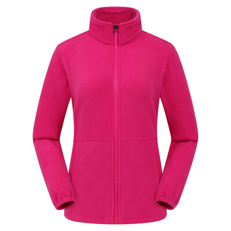 Winter Women's Wool Jacket Stand Collar Warm Breathable Cold Resistant Casual Comfortable Outdoor Travel Hiking Clothing
