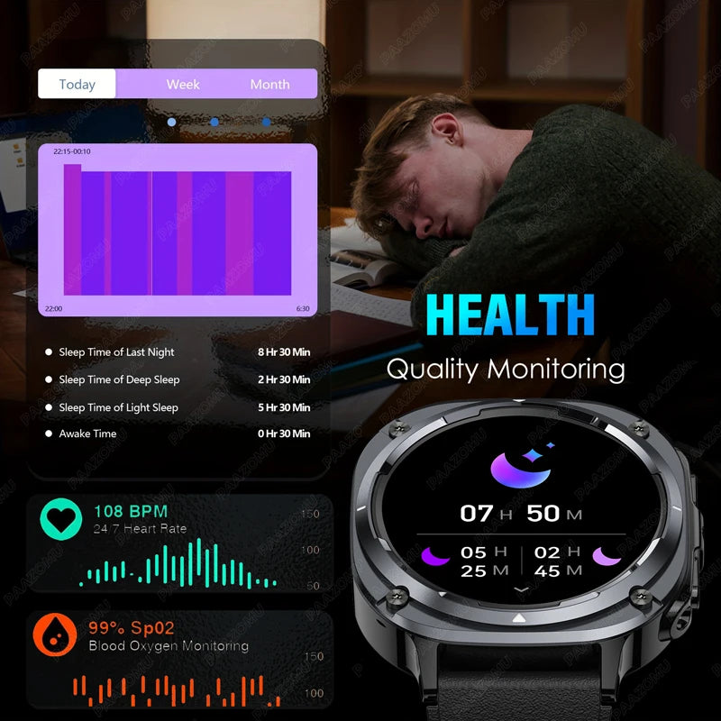NEW Watch 7 Ultra Smart Watches IP68 Waterproof Bluetooth Call Heart Rate LED Flashlight Outdoor Smartwatch for Android iOS