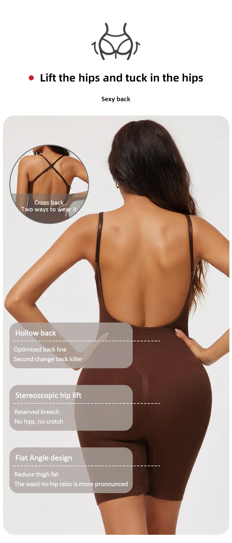 Women Colombianas Corset Slimming Butt Lifter Full Body Shaper Seamless Bodysuit Compression Open Crotch Push Up Shapewear