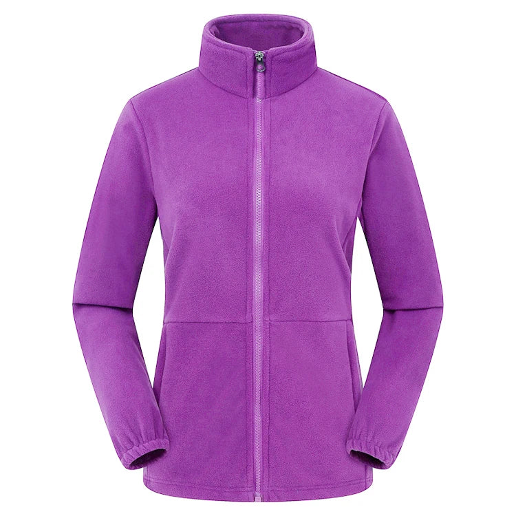 Winter Women's Wool Jacket Stand Collar Warm Breathable Cold Resistant Casual Comfortable Outdoor Travel Hiking Clothing