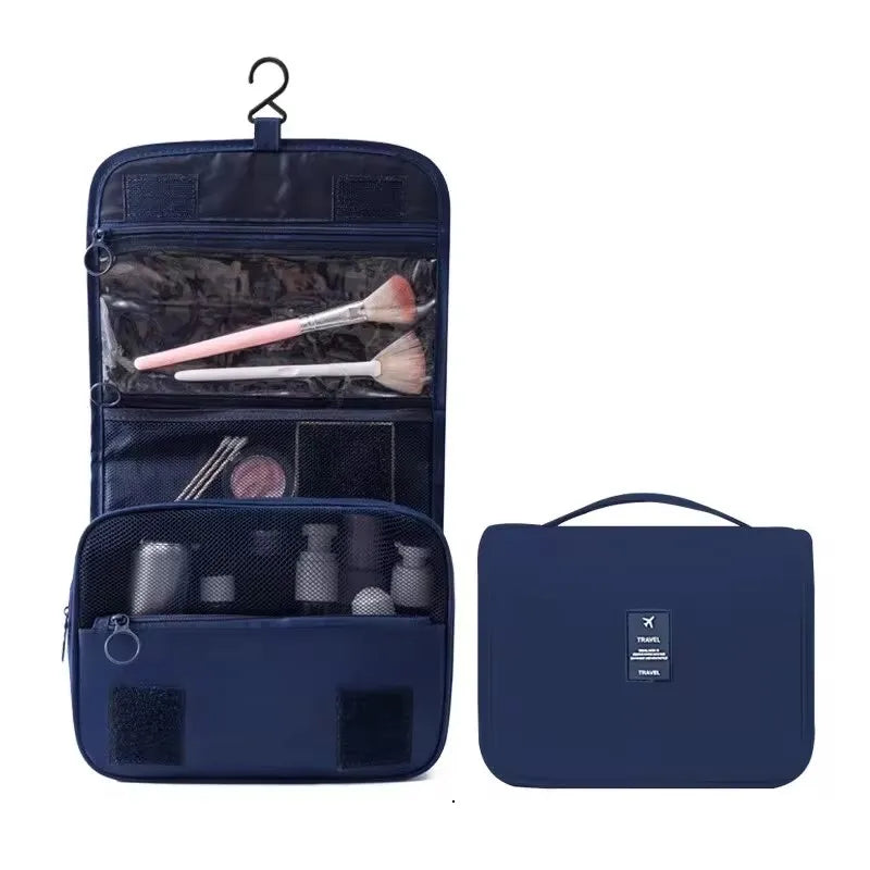Cosmetics Storage Bag, Travel Multifunctional Makeup Bag Can Be Hung Wash Bag Large Capacity Dry Wet Separation Hand-Held Storag