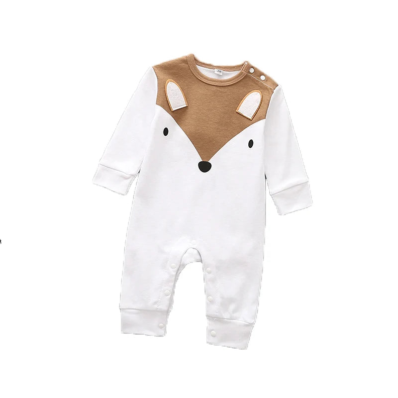 Newborn Baby Spring Autumn Romoers Long Sleeve Ha Clothes Baby Boys Girl New Year Costume For Baby Dinosaur Print Baby Clothes