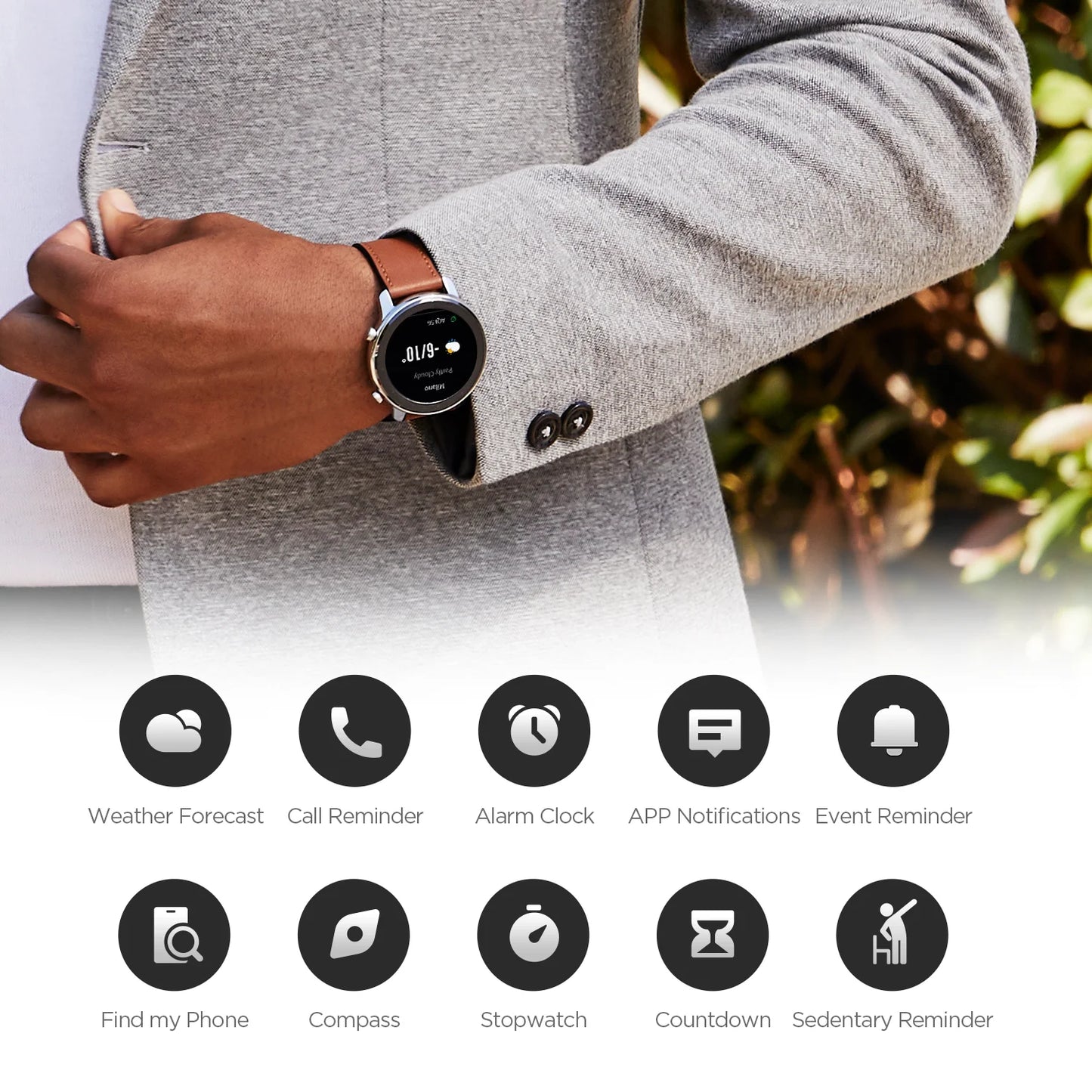 Amazfit Smartwatch GTR 47 5ATM Waterproof Smart Watch Music Control For Android IOS Phone 95 New Used Item No Box