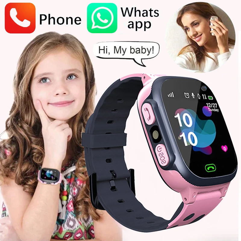 2023 New Kids SmartWatch Call Kids Watches For Children GPS SOS Waterproof Smartwatch Clock SIM Card Location Tracker Child Best