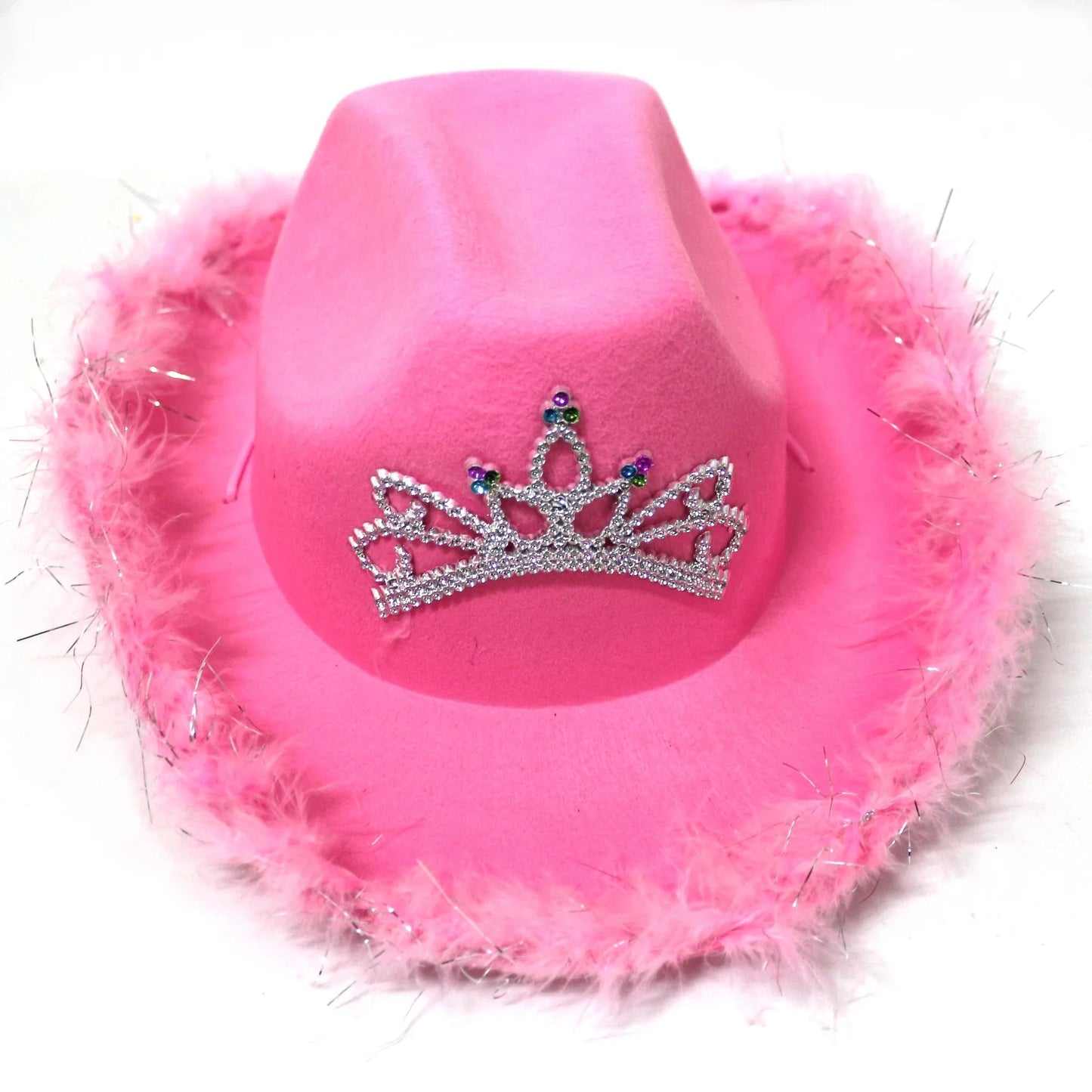 Accesorio de disfraz rosa a la moda, sombrero de vaquero para adultos, sombrero de Cosplay de Barbi, gorra de estrella para niñas y adolescentes, sombrero Barbiecore Unisex