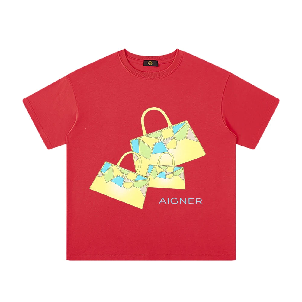Girls' T-shirt, pure cotton summer new fashion short sleeved T-shirt, baby girl children's T-shirt, luxurious design sportswear