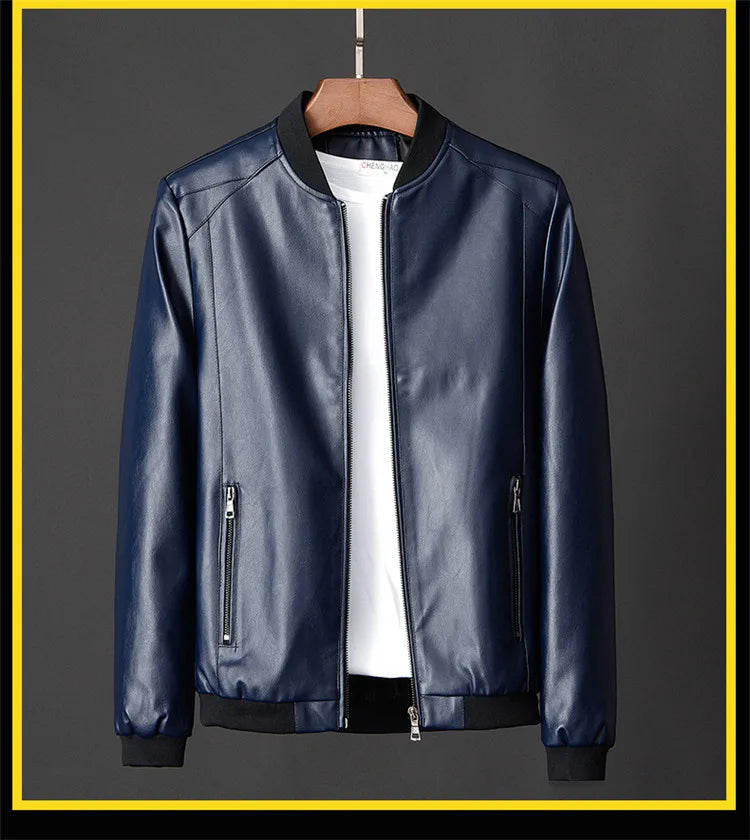 Men's Jackets Men's Spring Autumn Leather New Popular Korean Style Slimming Trends
