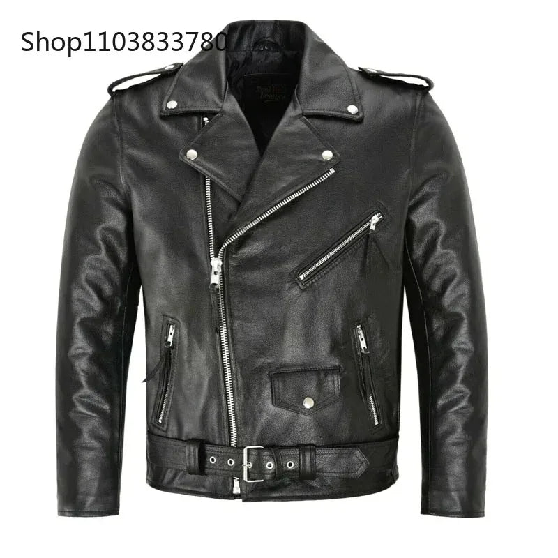Men's Leather Jackets Autumn Spring Casual Motorcycle PU Jacket Biker Leather Coats Brand Clothing Male Outwear Streetwear Cool