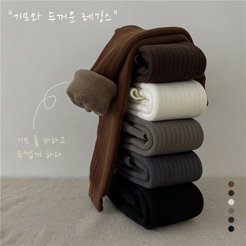 MILANCEL 2026 Winter Girls Pants Warm Plush And Thicken Leggings 6 Colors Children Leggings