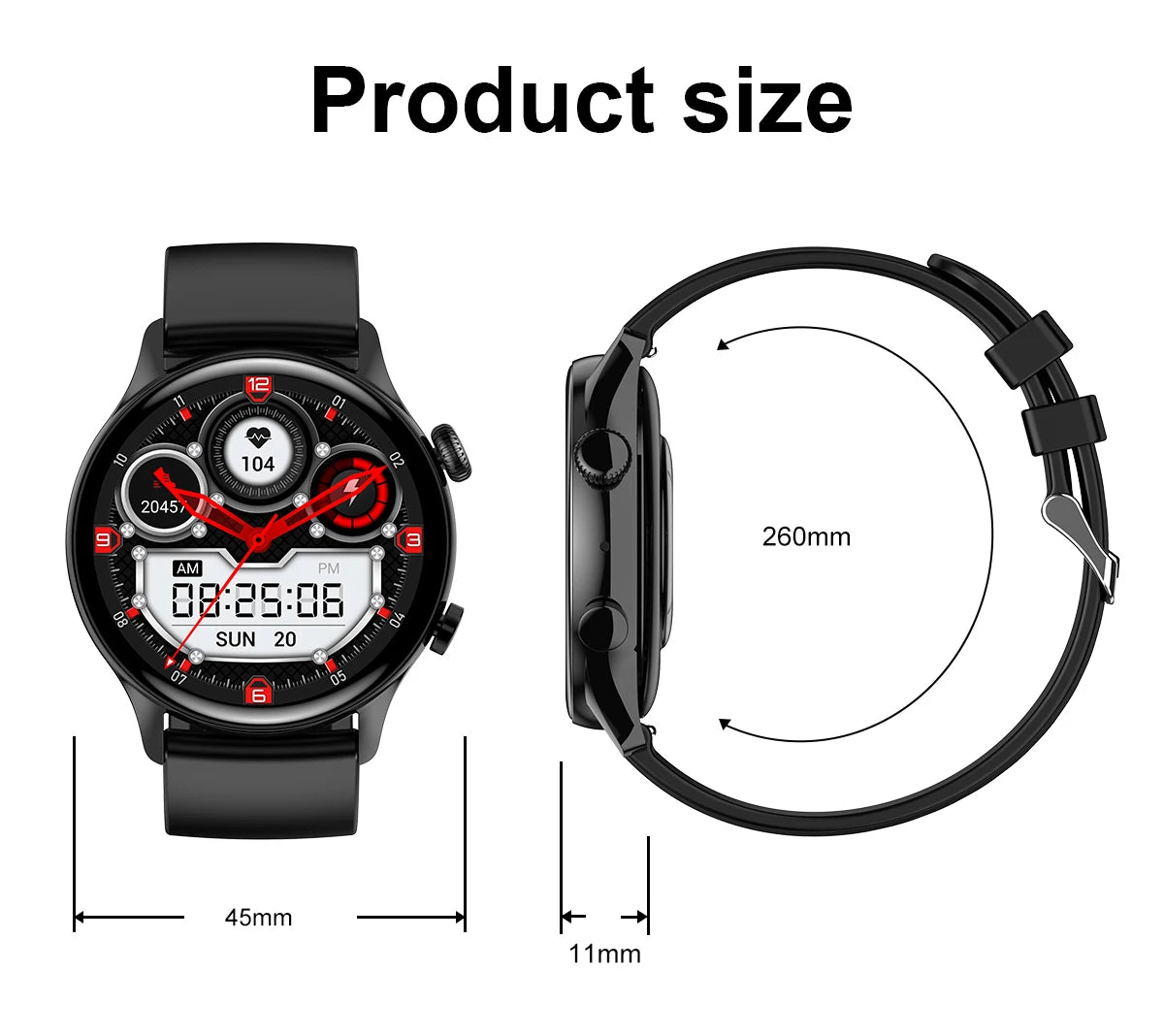 Smart Watch Women AMOLED HD Screen Always On Display Women Watches Bluetooth Call IP68 Waterproof Sport Fitness Men Smartwatch