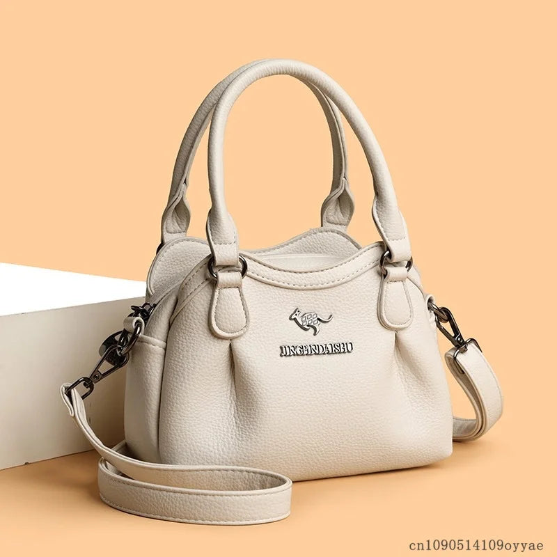 Luxury Women's Tote PU Leather Soft Crossbody Bags Women Designer Handbags High Quality Large Casual Female Messenger Sac