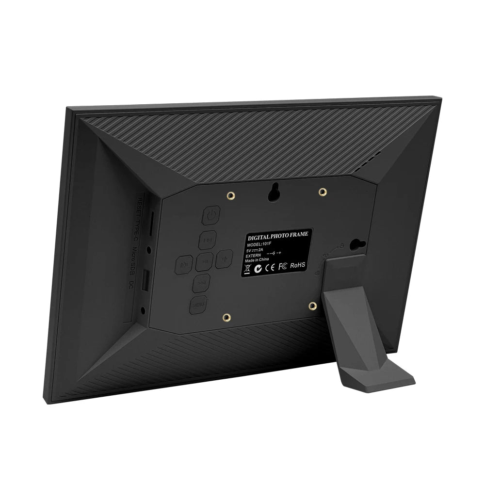 10"Digital Picture Photo Frame IPS Full-View Screen Photo Album  Clock Calendar Video Player with Remote Control For Family Gift