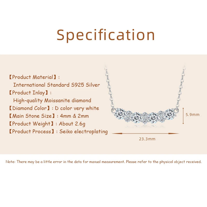 OXTAO With Certified Jewelry Sets Wholesale Sparkling Moissanite Diamond Necklaces&Earring Luxury Gift Real 925 Sliver for Women