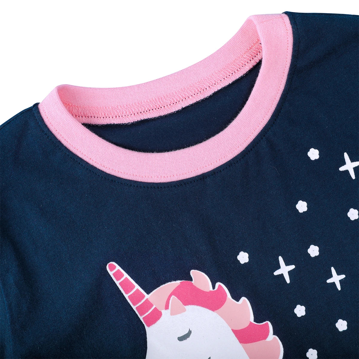 Kids Girls Unicorn Pajamas Set Toddler Summer Cotton Sleepwear Cartoon Birthdday Gift Short Sleeve Nightwear Clothes 3-10Y