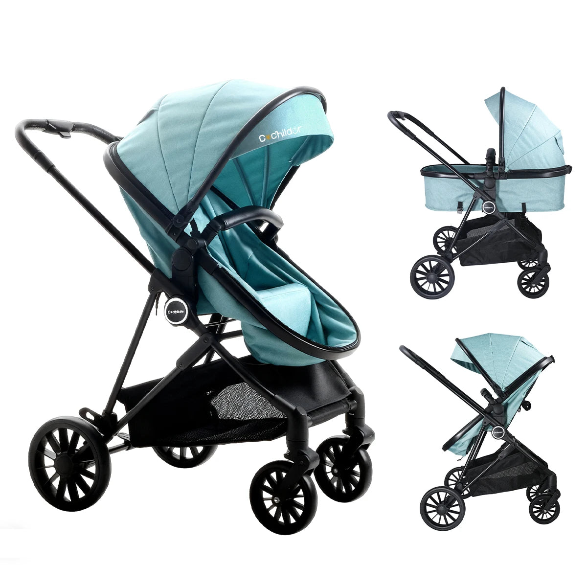 Foldable newborn stroller, Baby Stroller 2-in-1, outdoor camping vehicle, can be pushed in both directions, Christmas gifts