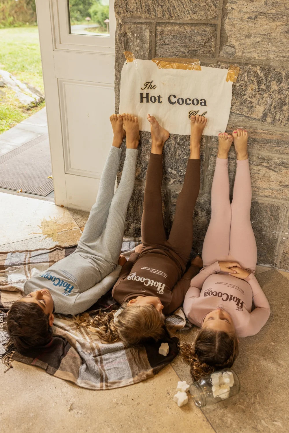 AP AW26 Cotton Cocoa Club Collction Children Girl Boy Fashion Letter Print Family Matching Clothing Kids Casual Clothes