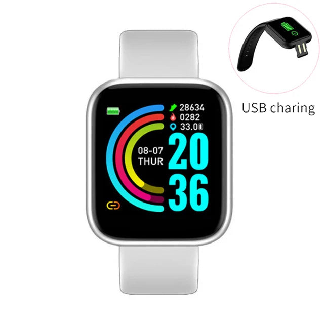 Smart Bracelet Smart Watches Men Women Gifts Sports Blue Tooth Band Heart Rate Blood Pressure Fitness Tracker For Android IOS