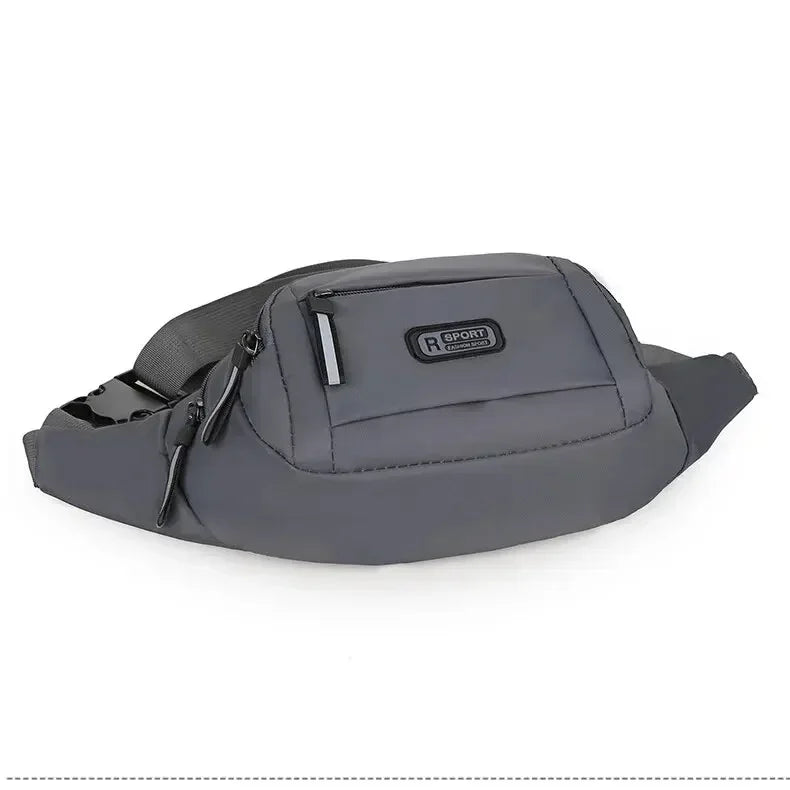 Men's Large Capacity Fitness Waist Pack Portable Anti Theft Ultra Thin Small Chest Bag Sports Outdoor Leisure Running Waist Bag