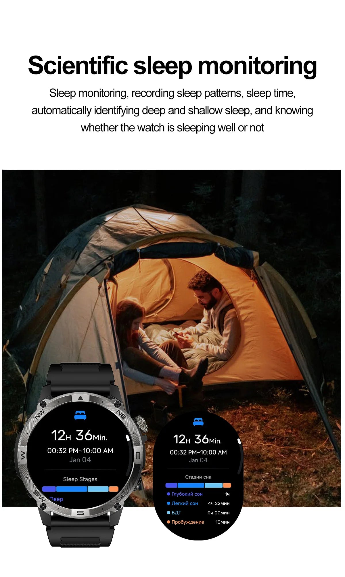 Smart Watch 2026 For Android IOS GPS Compass Sports Smart Watches For Man Women HD AMOLED Bluetooth Call Waterproof Smartwatch
