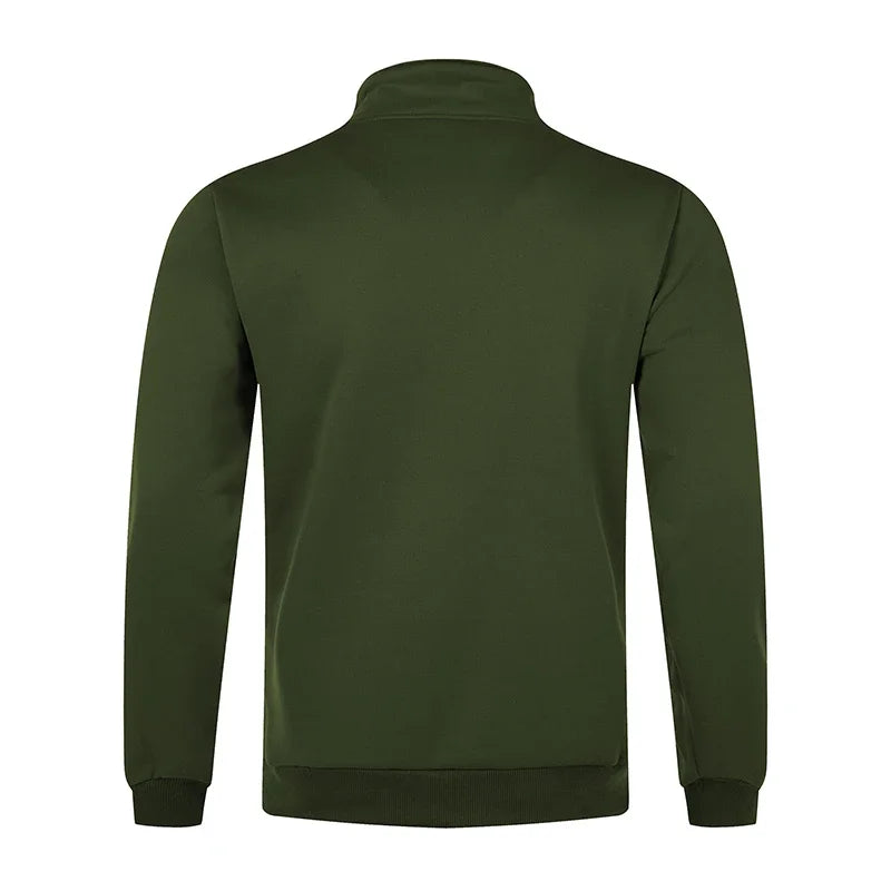 Men's Thermal Fleece Jacket Cozy Wind Resistant Full Zip Coat with Pockets Ideal for Outdoor Workouts and Hiking