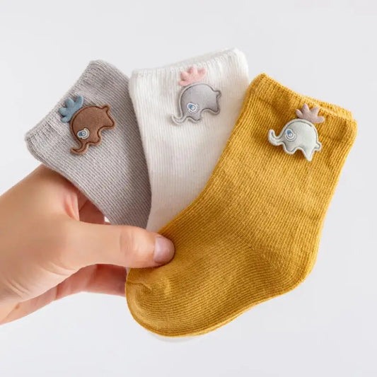 3 Pairs/Lot Baby Cotton Socks Boy Socks Girl Socks Newborn Soft Socks Kids Clothing