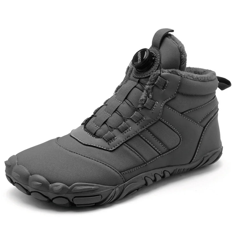 New Parent-child Winter Boots Men and Women Snow BareFoot Outdoor Non-slip Warm Fur Casual Boys/girls Sneakers Kid's Ankle Boots