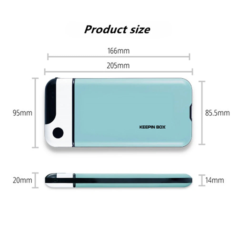 Keepin Box Smart Phone Lock Box Timer Bag Portable Mobile Phone Safe Locking Case Self-Discipline Cell Phones Timed Lockbox