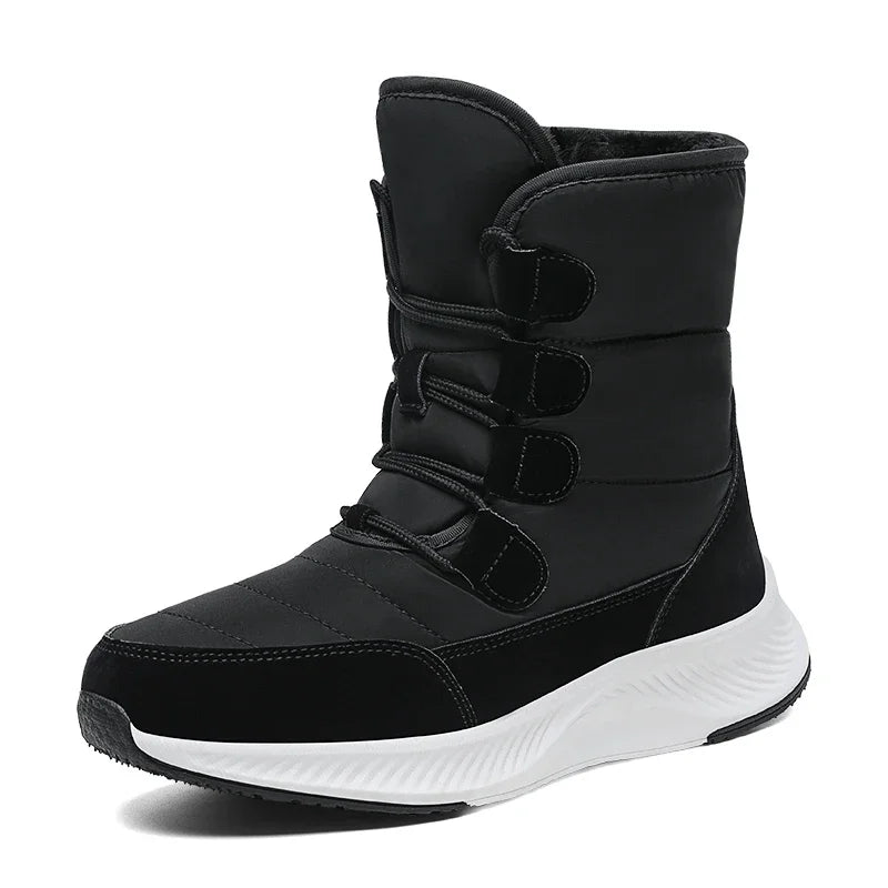 2023 Winter White Snow Boots Waterproof Non-slip Thicken Plush Warm Ankle Boots Women Shoes Botas Mujer Platform Shoes