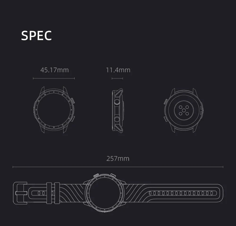 Mibro A2 Smartwatch Global Version 1.39Inch HD Screen Fitness Monitoring 2ATM Waterproof Fashion Sport Men Women Smart Watches