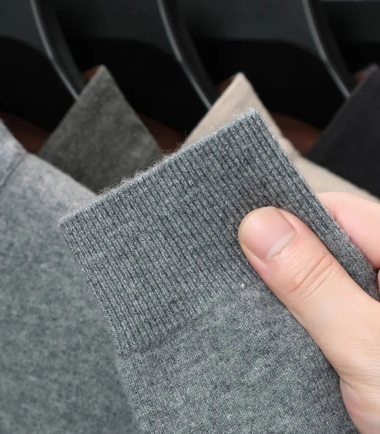 Cashmere Wool Classsic Sweater Men Autumn Winter Warm Knitting Clothes Long Sleeve  Sheep Wool Zipper Sweater Top Pullovers