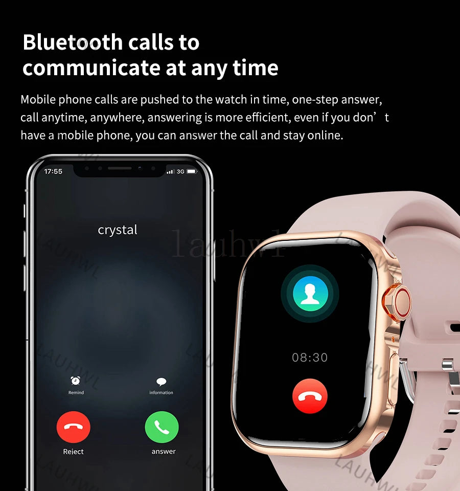 Bluetooth call smartwatch series 9 men and women exercise heart rate blood pressure NFC  For Android smartwatches smartwatch 9