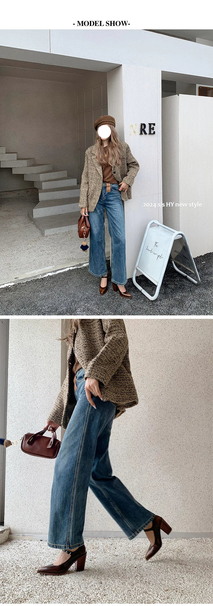 MKKHOU Fashion Pumps New High Quality Genuine Leather Pointed High Heels Mary Jane Shoes Women's Heels Leather Shoes Women Shoes